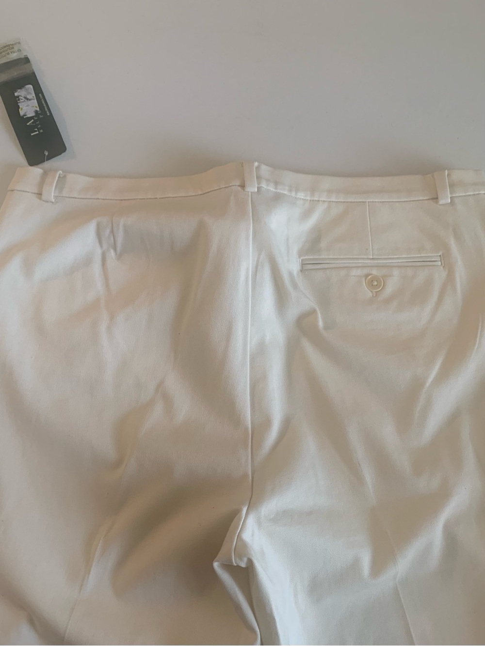 Lauren Ralph Lauren Cream Straight-Leg Chinos 94% Cotton - Picture 5 of 8